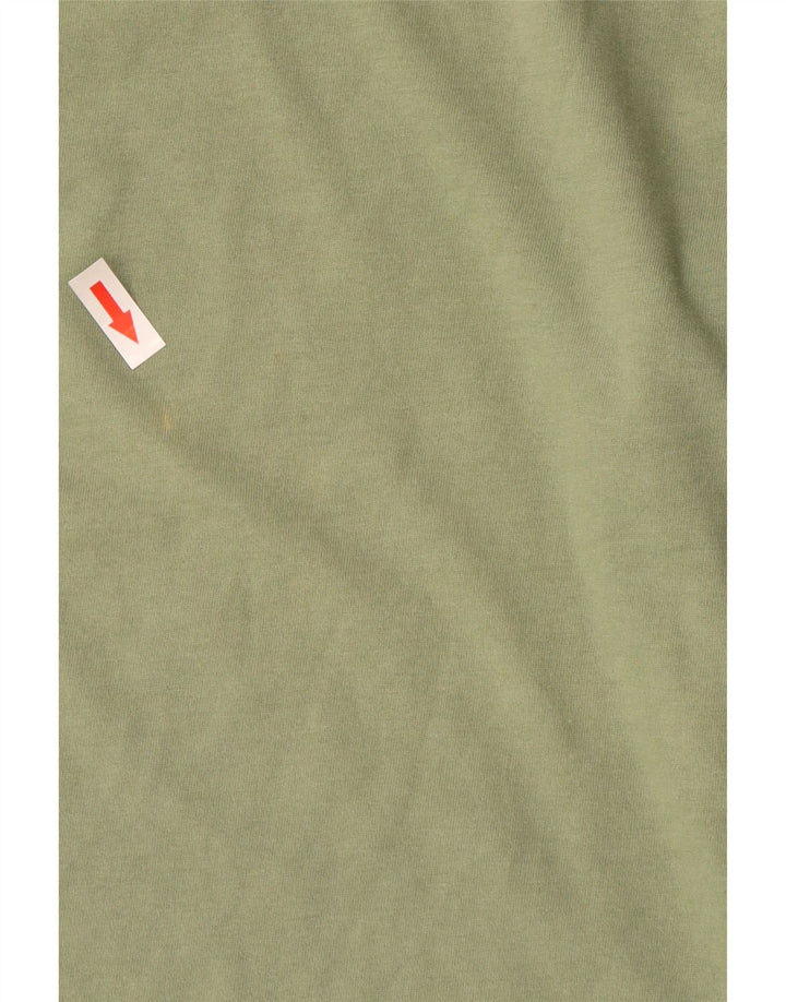J. CREW Masculino quebrado em top manga comprida XL verde