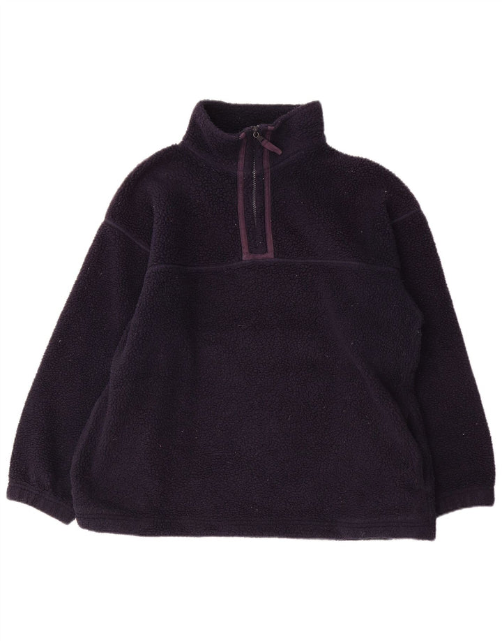 Suéter feminino de lã grande Marks & Spencer Reino Unido 12 médio azul marinho