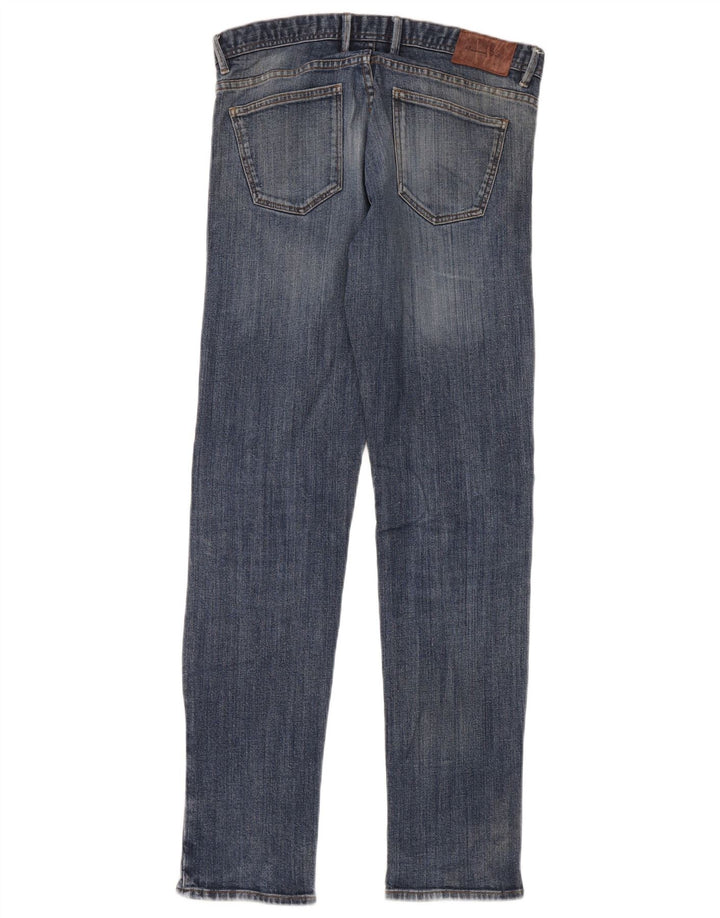 Jeans Slim Masculino Massimo Dutti EU 40 Médio W32 L34 Azul