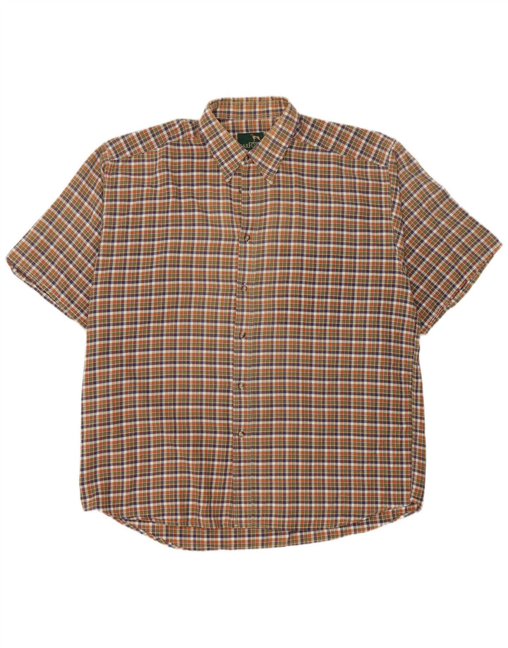 Camisa masculina de manga curta Parforce 2XL xadrez multicolorido