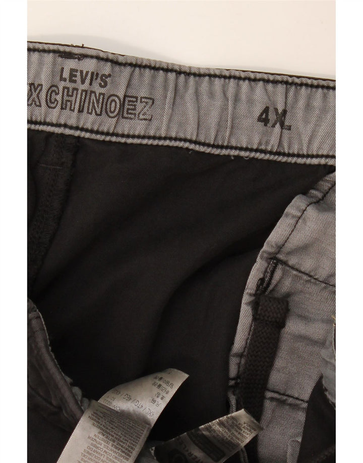 Calça chino reta masculina LEVI'S 4XL W52 L29 preta