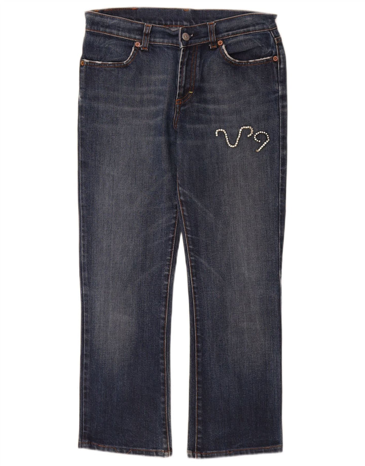 Jeans reto feminino Fiorucci W30 L27 algodão azul