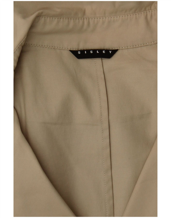 Trench Coat feminino Sisley UK 14 médio bege