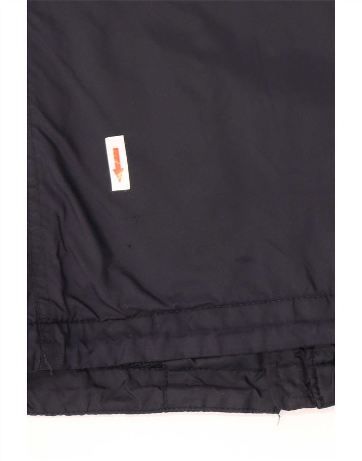 Jaqueta de chuva masculina Hollister UK 38 nylon azul marinho médio
