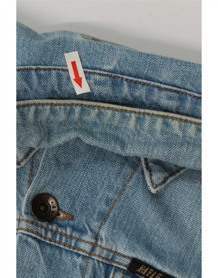 Jaqueta jeans masculina Rifle UK 40 grande algodão azul