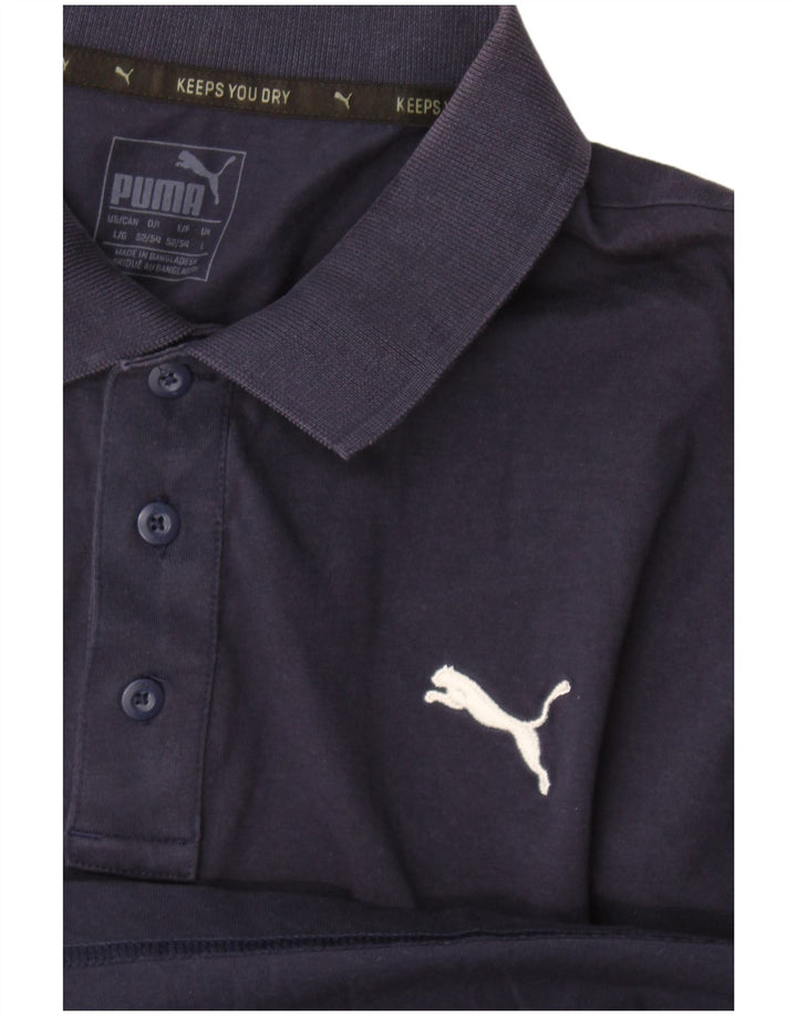 Camisa polo masculina Puma grande azul marinho
