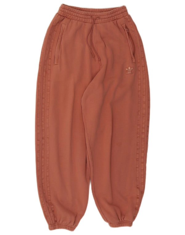Adidas Womens Tracksuit Calças Joggers UK 4 XS Rosa Algodão