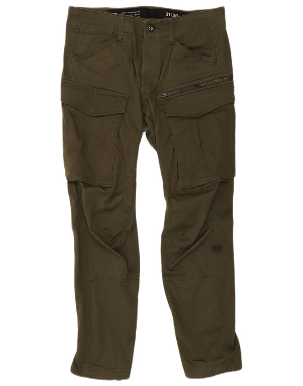 Calça cargo slim masculina G-Star W31 L30 algodão cáqui