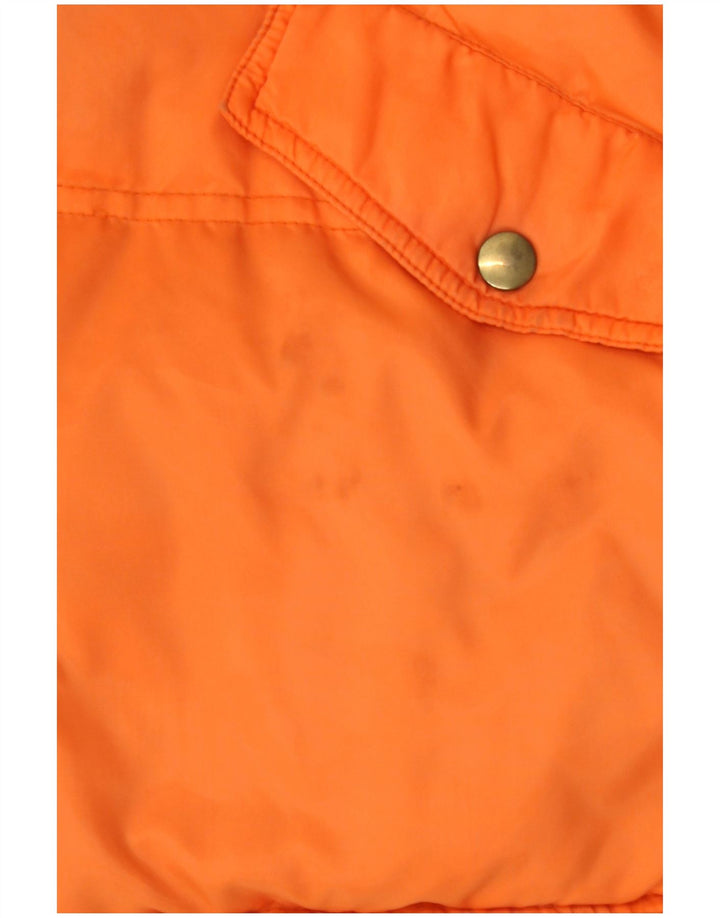 Jaqueta acolchoada masculina Cacao UK 40 grande laranja
