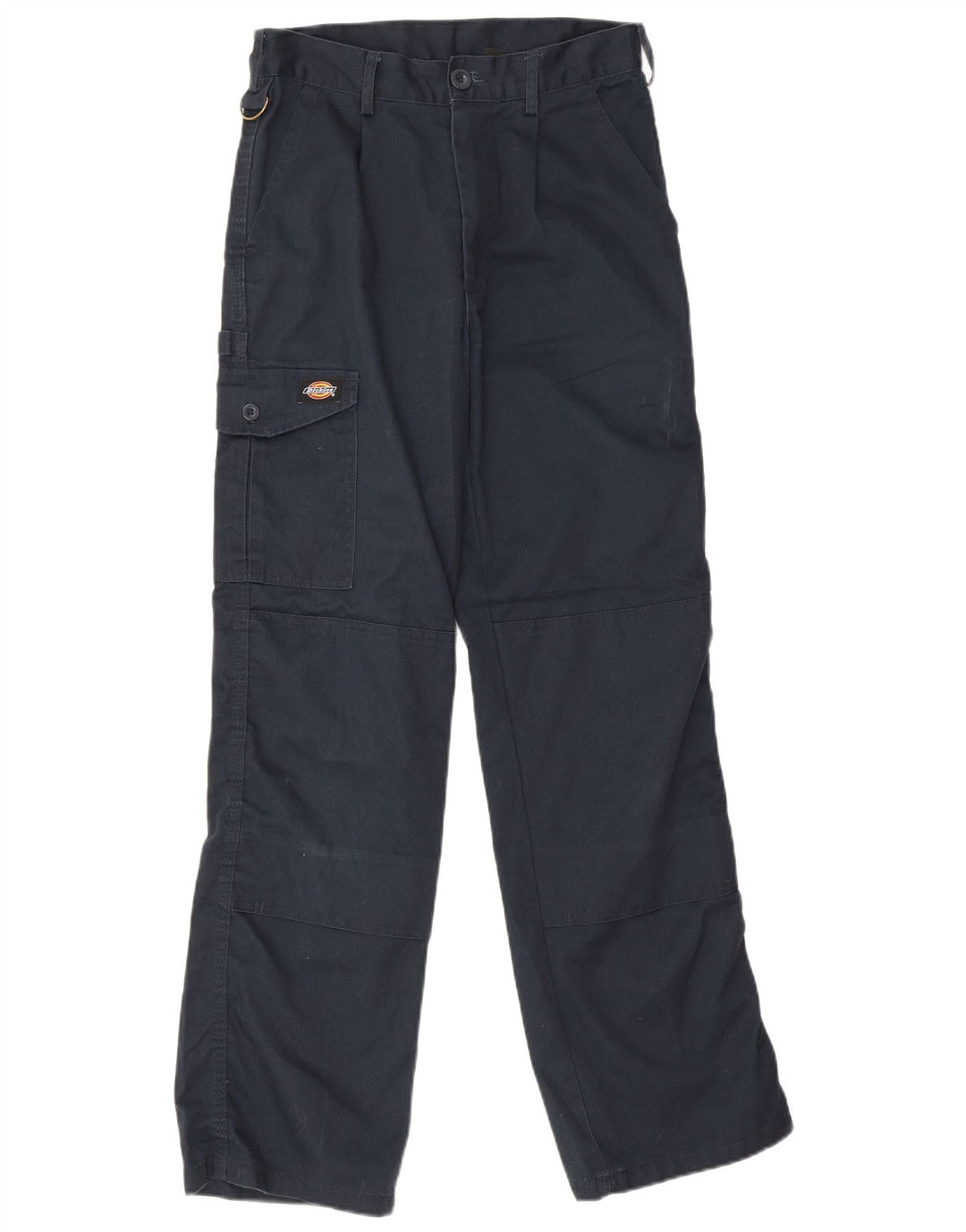 Calças cargo retas masculinas Dickies W28 L31 poliéster azul marinho