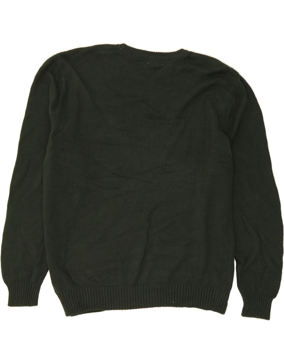 DOCKERS Mens Crew Neck Jumper Sweater 2XL Green Fair Isle Cotton Vintage Dockers and Second-Hand Dockers from Messina Hembry 