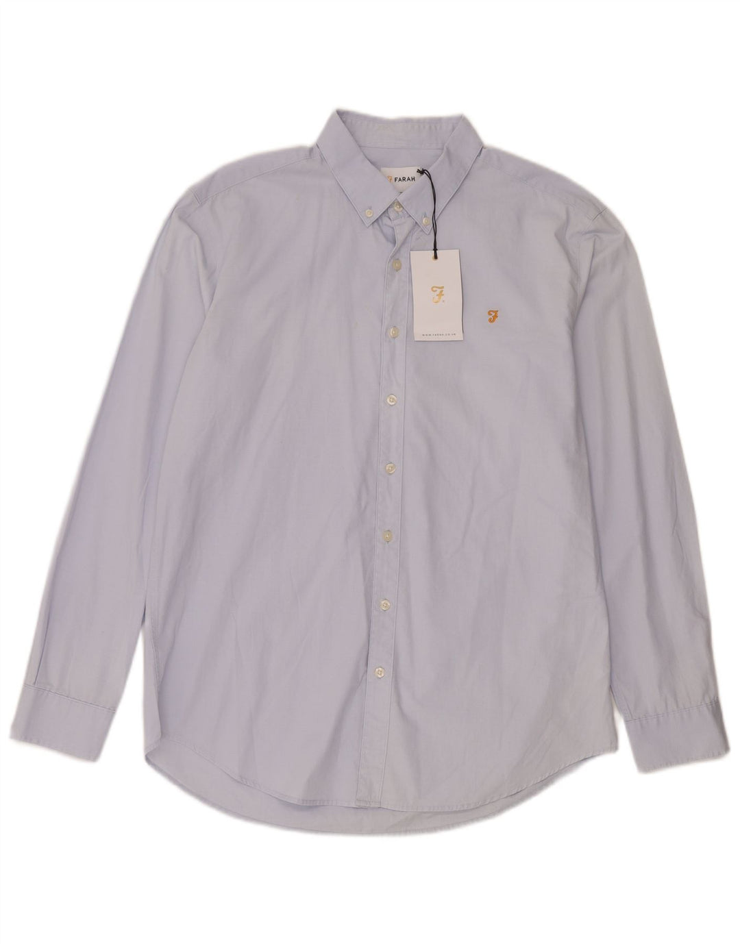 Camisa masculina Farah casual fit XL algodão xadrez azul