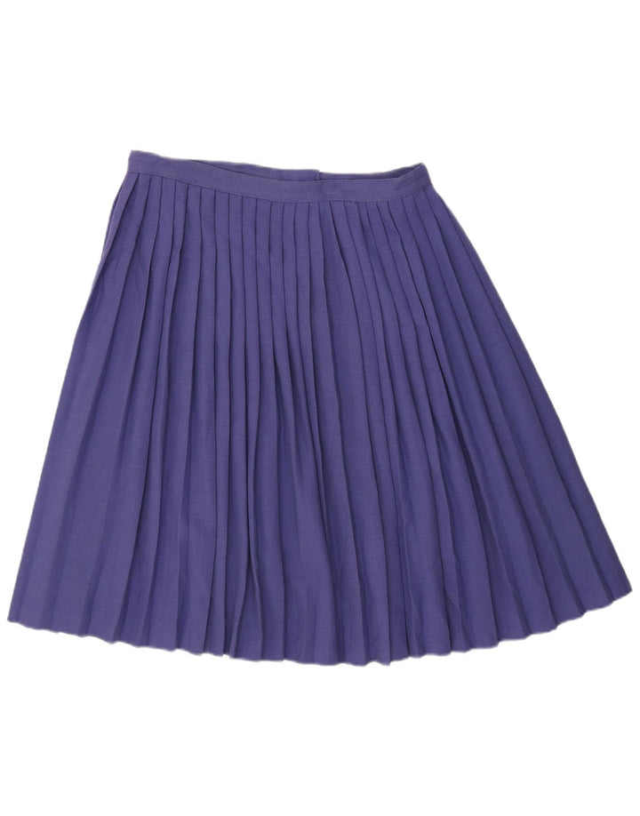 Saia plissada feminina vintage W32 grande roxa
