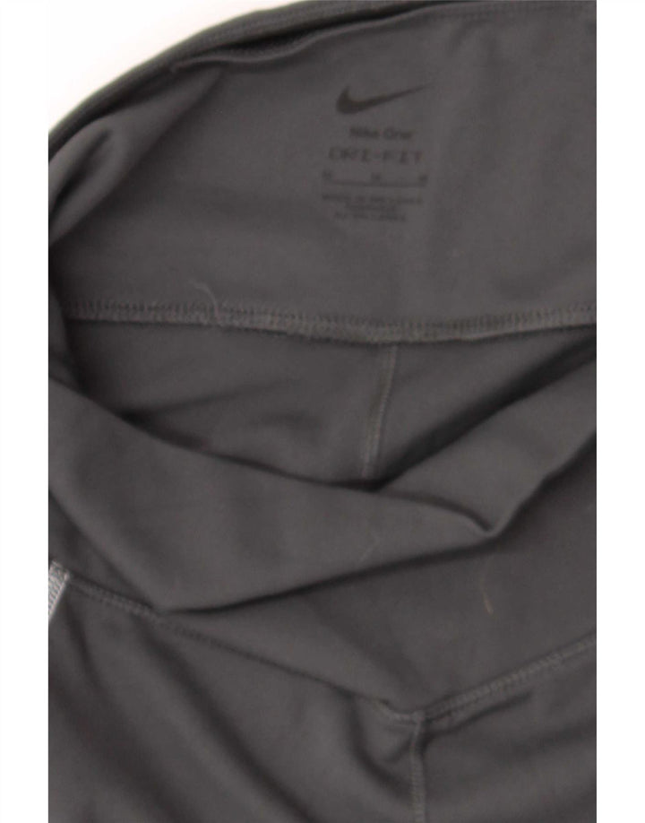 Leggings Nike Dri Fit Crop Femininas UK 12 Médio Preto Poliéster