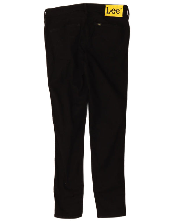Lee Womens Scarlett Skinny Jeans W30 L28 Algodão Preto