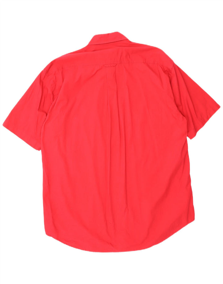 Camisa masculina de manga curta GANT regular fit grande algodão vermelho