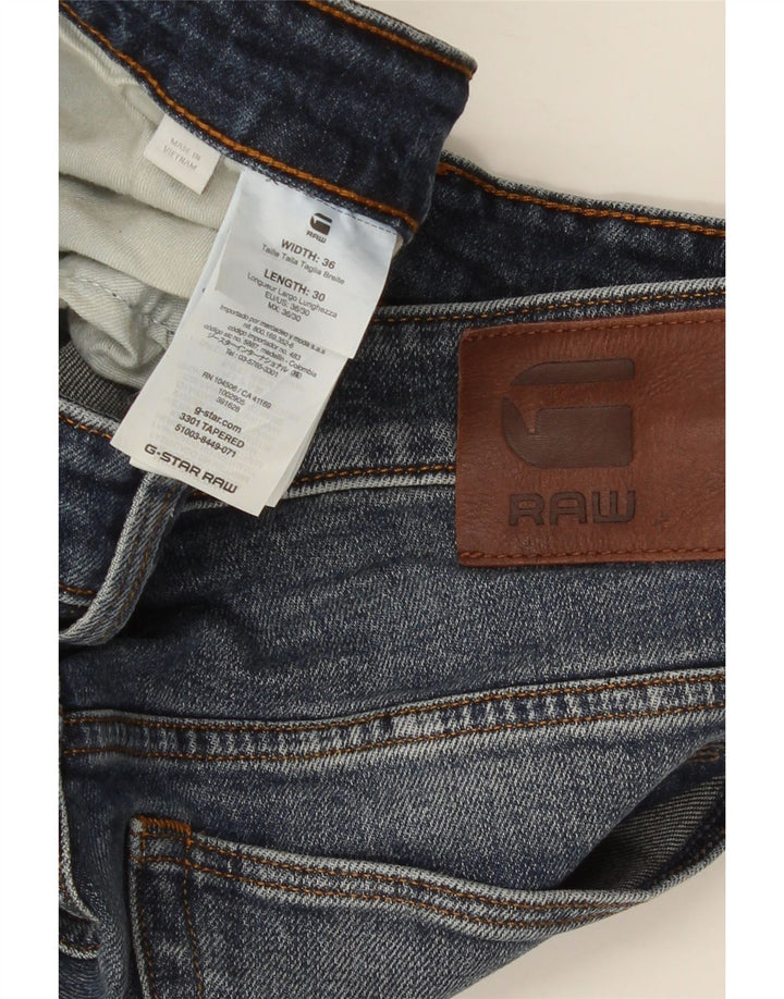 G-Star Masculino Slim Jeans W36 L30 Azul Algodão