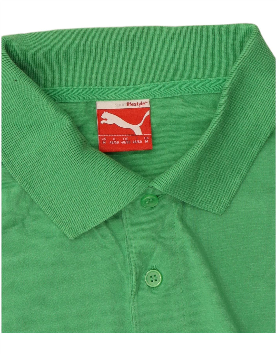 Camisa polo masculina PUMA verde médio
