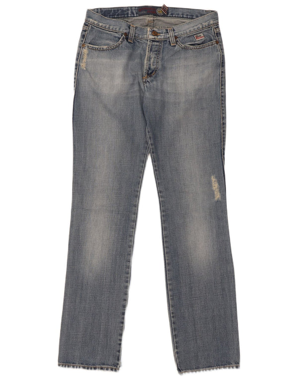 Calça jeans masculina Roy Rogers desgastada W31 L34 azul algodão