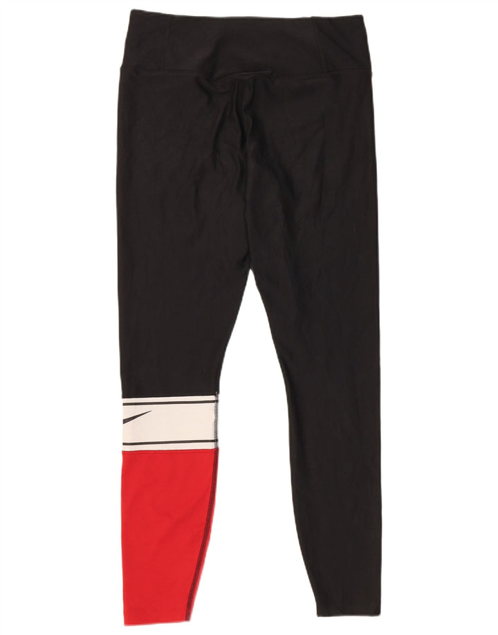 Leggings Nike Dri Fit UK 14 Médio Preto Colourblock Poliéster