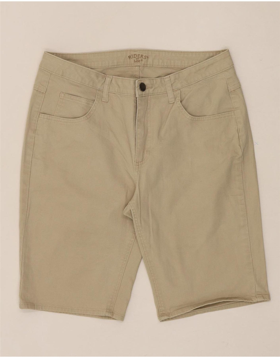 LEE Womens Casual Shorts W32 Large  Beige Vintage Lee and Second-Hand Lee from Messina Hembry 