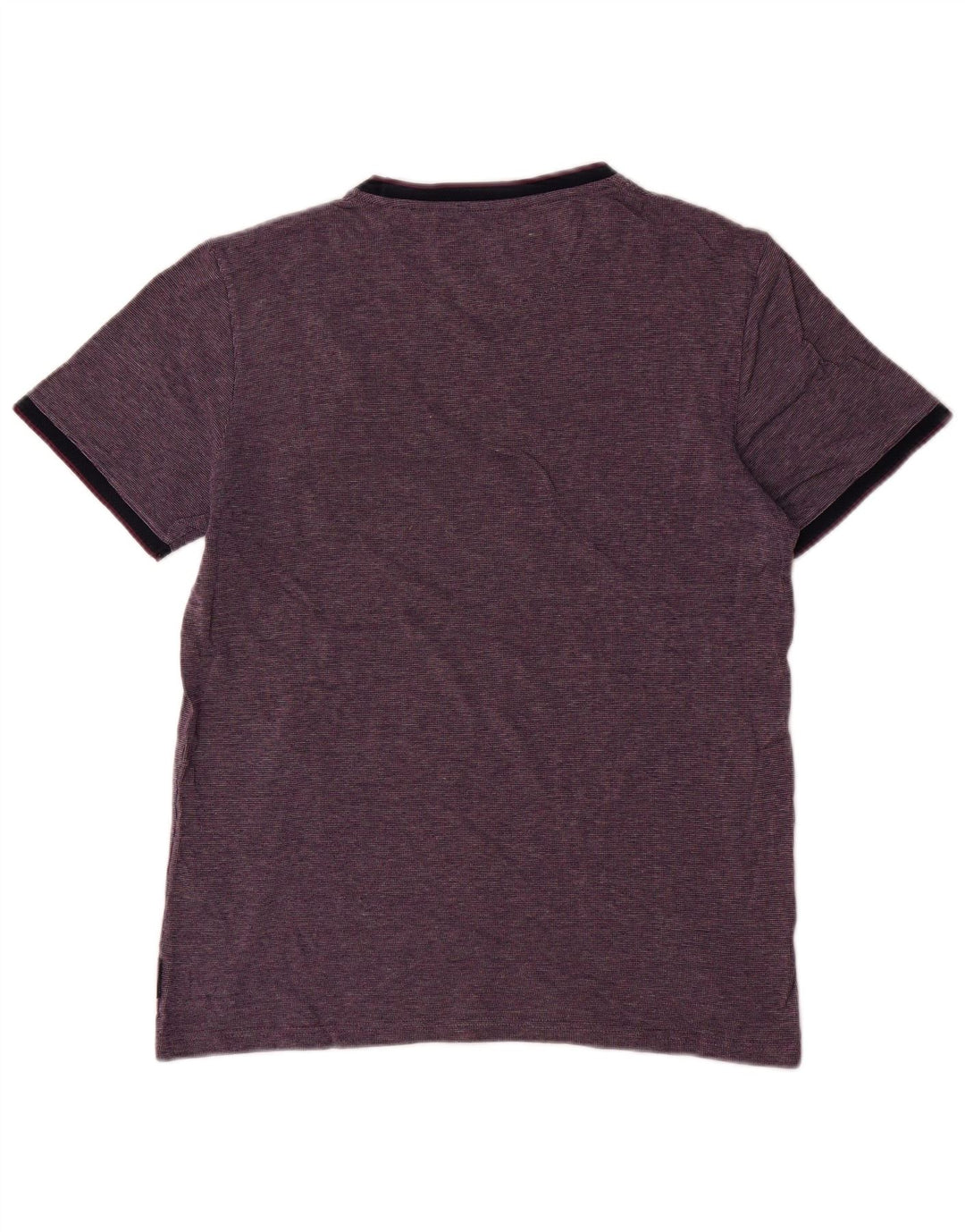 Camiseta masculina Ted Baker tamanho superior 3 algodão roxo médio