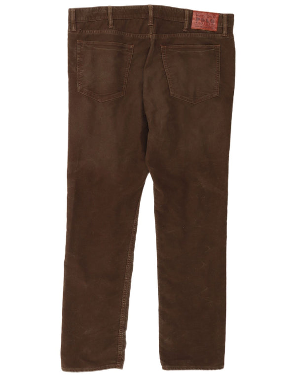 Polo Ralph Lauren Calça masculina reta casual W40 L32 algodão marrom