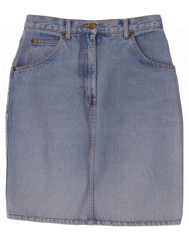 Saia jeans feminina Jep's W26 pequeno algodão azul