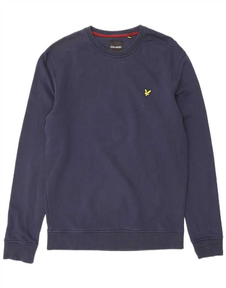LYLE & SCOTT moletom masculino jumper médio azul marinho