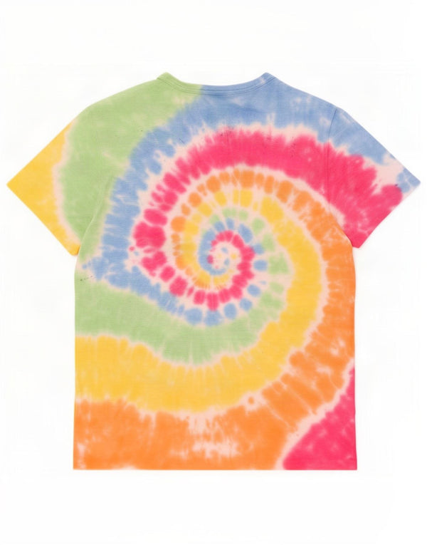 J. Crew Camiseta masculina Garment Dyed Top Médio Multicolorido Tie Dye Algodão