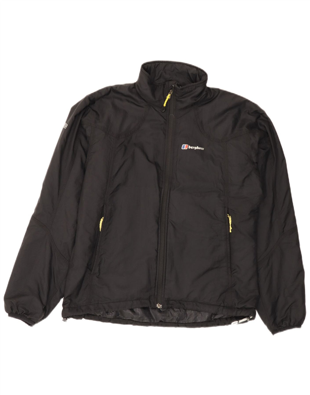 Jaqueta corta-vento feminina Berghaus UK 16 grande nylon preto