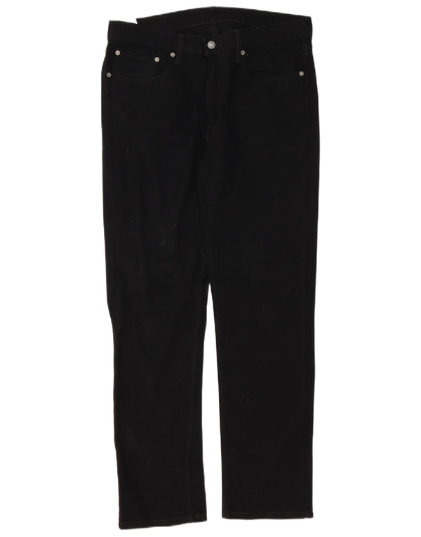 Jeans Levis 514 Straight Masculino W34 L32 Algodão Preto
