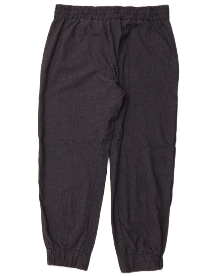 Calça jogger feminina ZARA Chino XL W32 L27 cinza poliéster