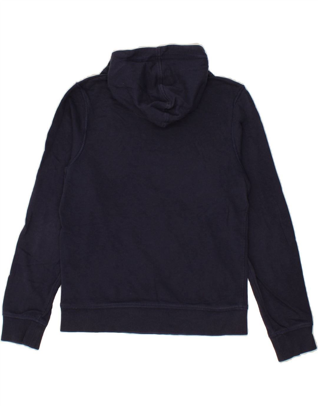 JACK & JONES Mens Graphic Zip Neck Hoodie Jumper Small Navy Blue Cotton Vintage Jack & Jones and Second-Hand Jack & Jones from Messina Hembry 