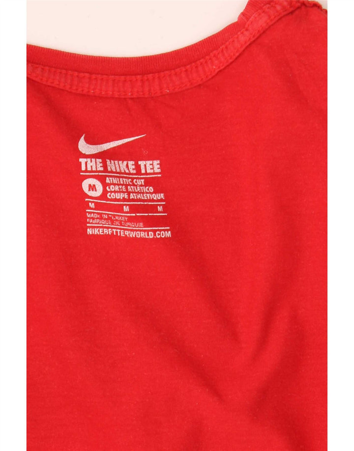 Camiseta Nike Masculina Athletic Cut Graphic Top Médio Vermelho