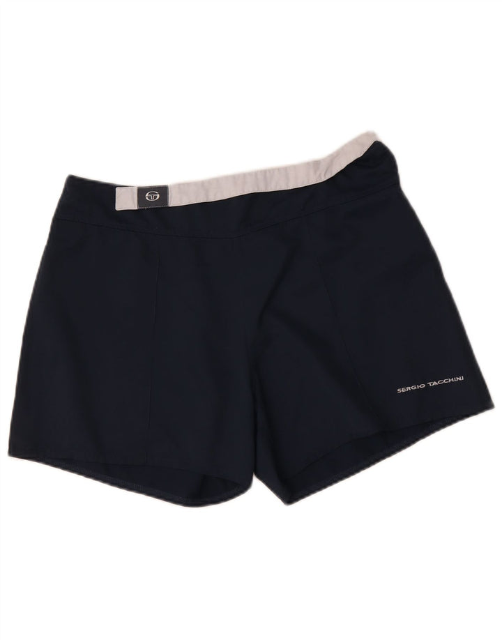 SERGIO TACCHINI Shorts casual feminino W32 grande azul marinho