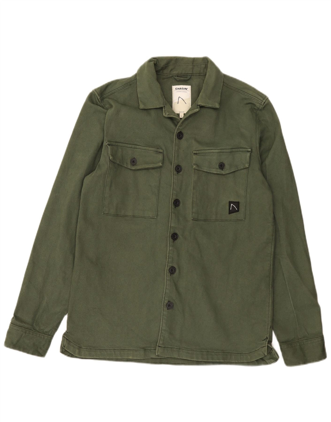 Camisa masculina Chasin grande algodão verde