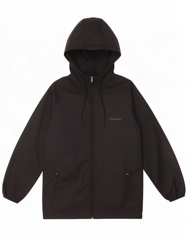 Jaqueta de chuva com capuz para meninos Champion 13-14 anos XL preto