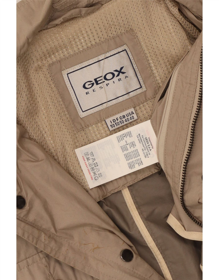 Jaqueta Geox Masculina Respira Utility UK 40 Grande Algodão Bege