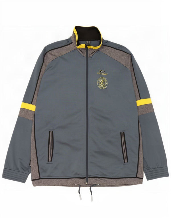 Brugi Mens Graphic Tracksuit Top Jaqueta XL Cinza Colourblock Poliéster