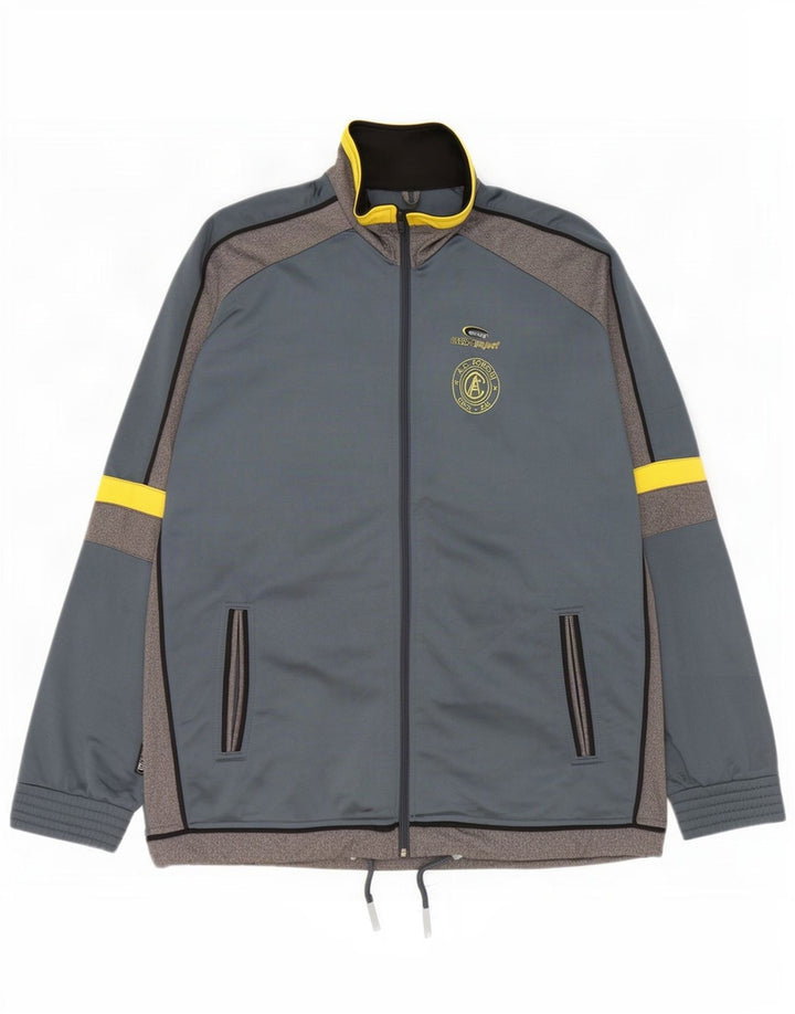 Brugi Mens Graphic Tracksuit Top Jaqueta XL Cinza Colourblock Poliéster