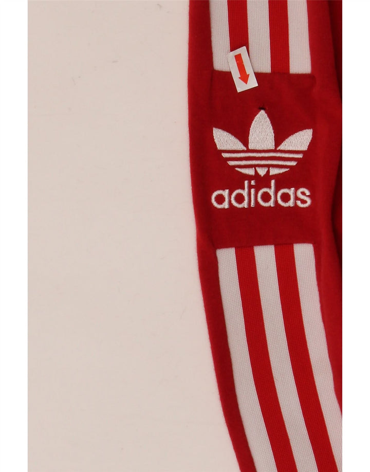 Leggings Adidas Femininas Gráficas UK 8 Pequenas Algodão Vermelho