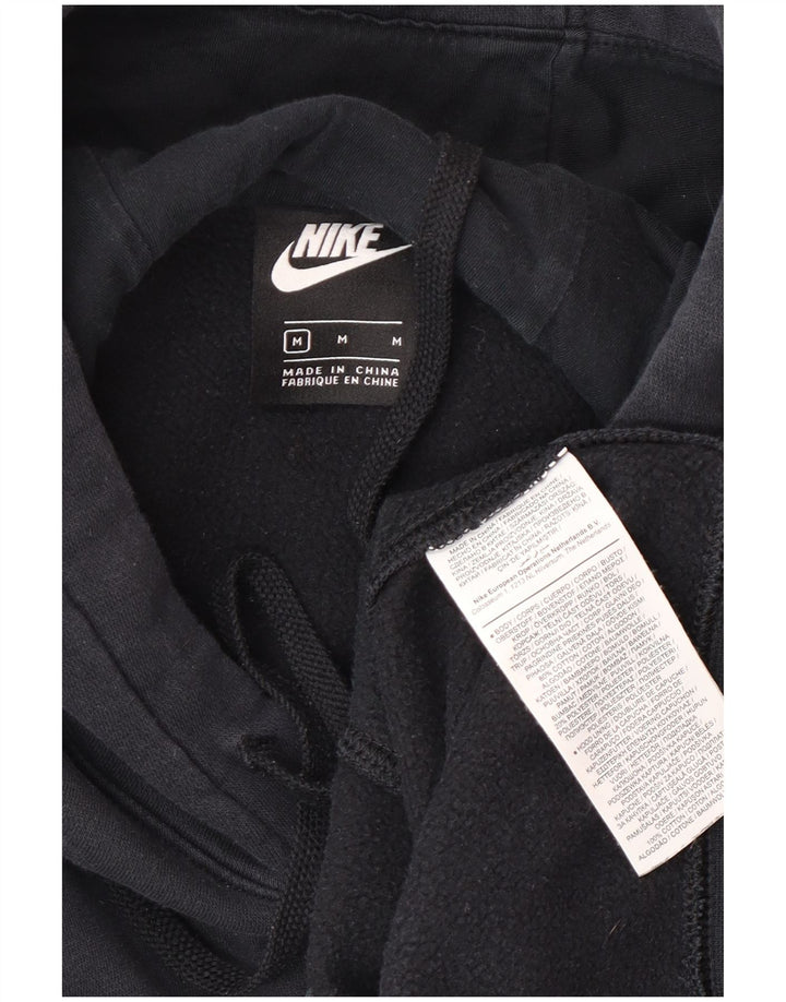 Nike Mens Hoodie Jumper Médio Azul Marinho Algodão