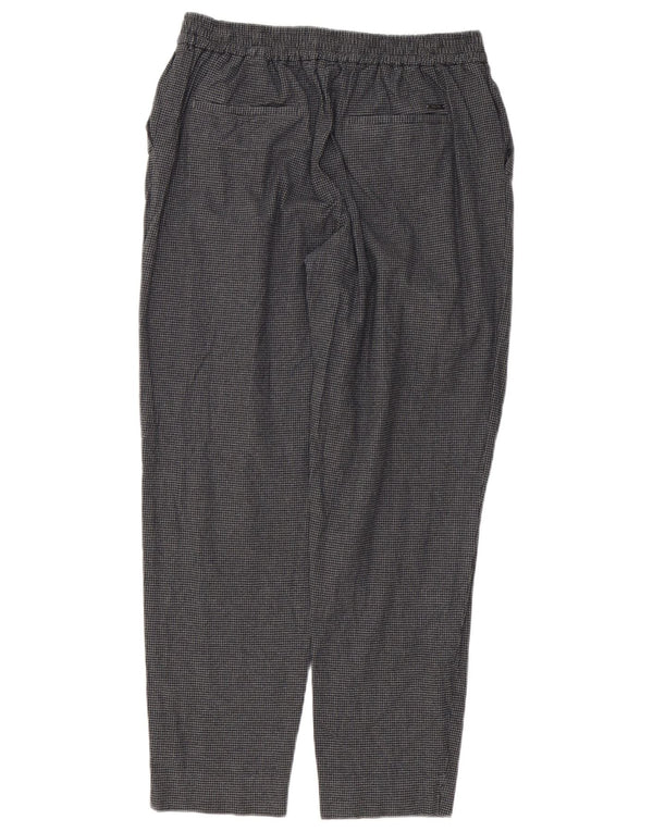Calça casual feminina Massimo Dutti EU 44 XL W34 L28 cinza houndstooth
