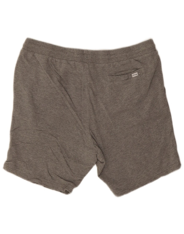 Shorts esportivos masculinos Jack & Jones 2XL algodão manchado cinza