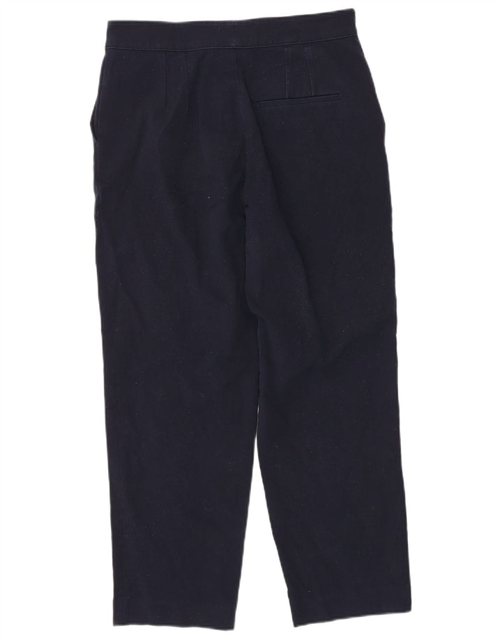 Calça cortada feminina Massimo Dutti EU 40 médio W30 L26 azul marinho