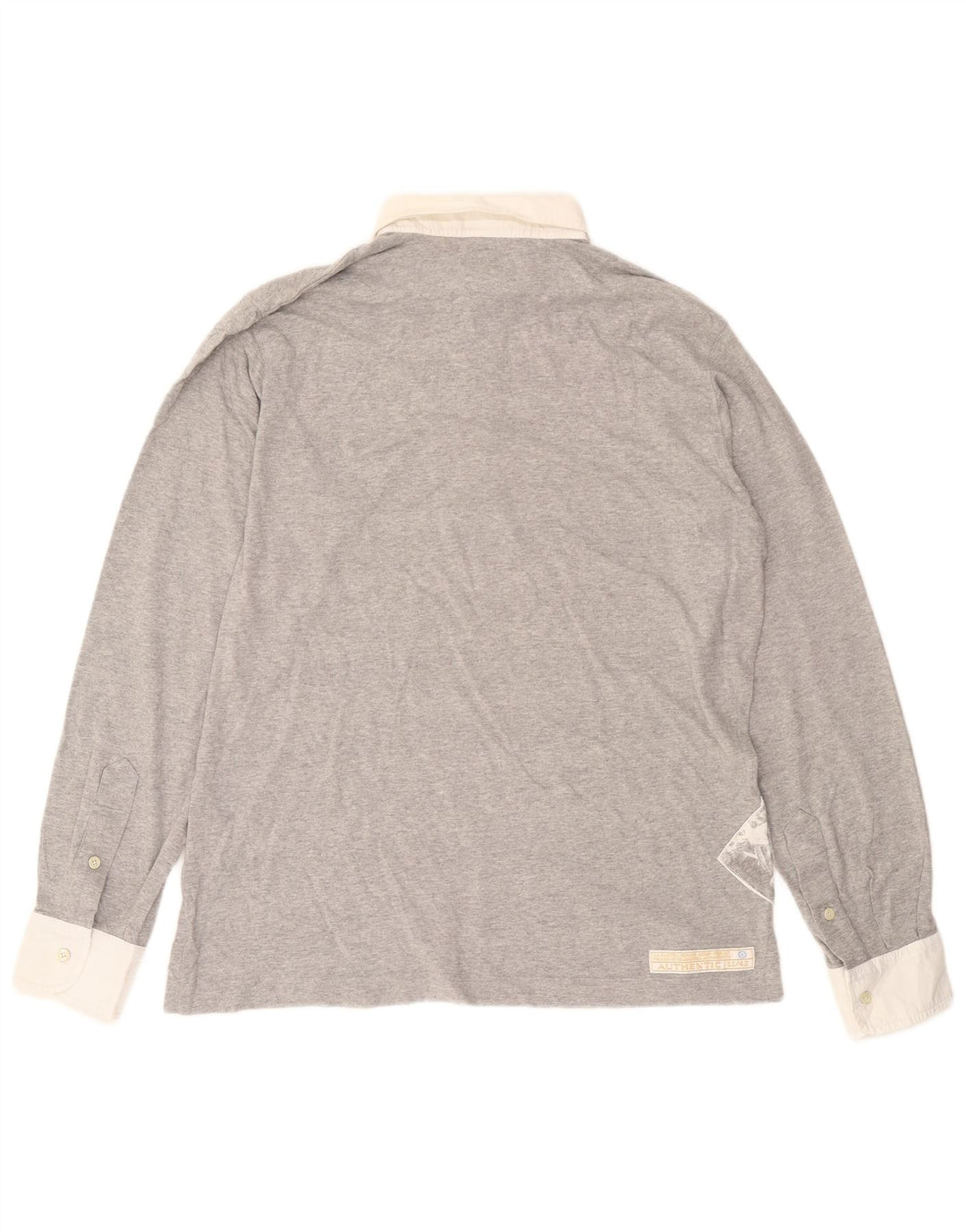 Camisa polo masculina de manga comprida La Martina XL cinza algodão