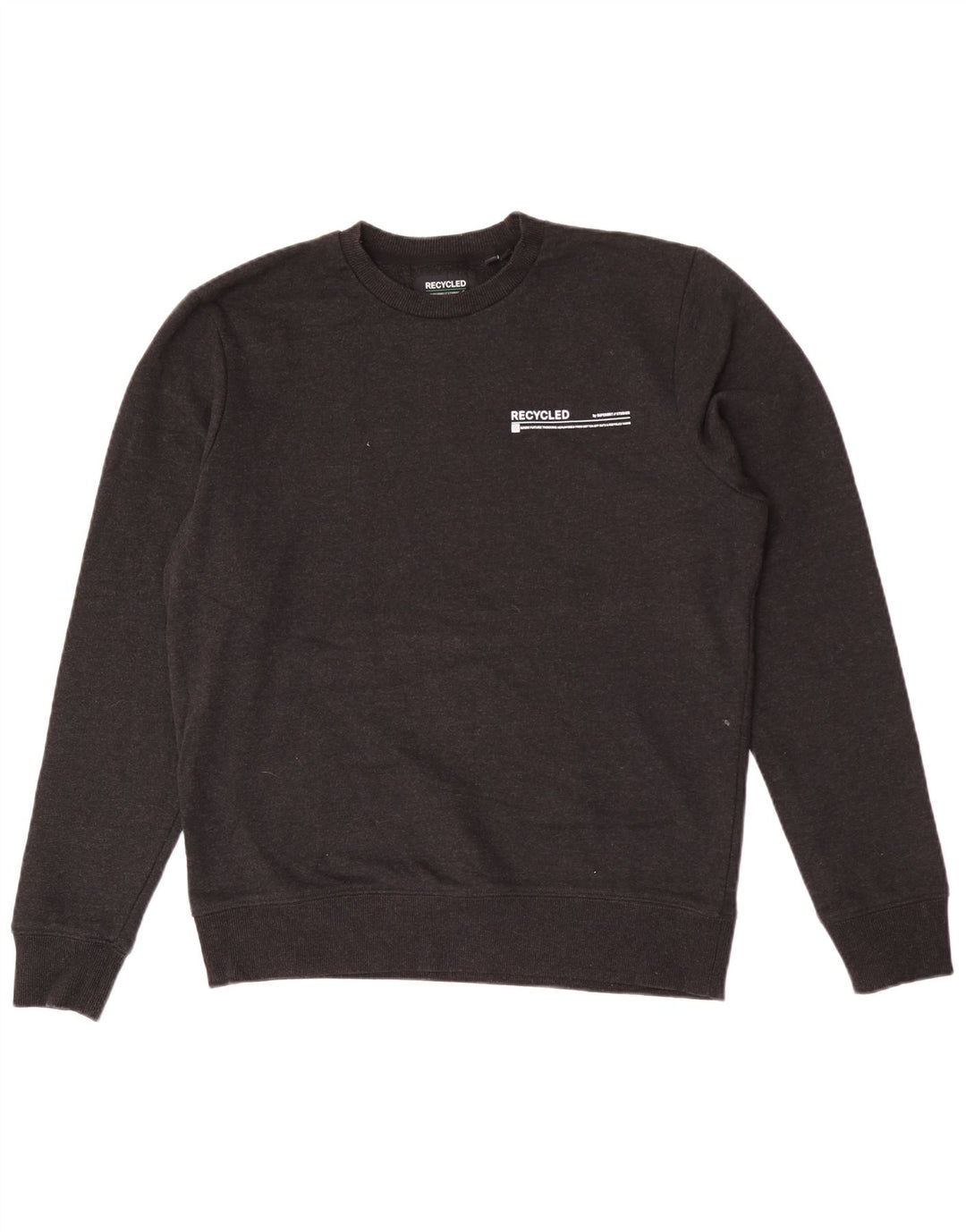 Superdry moletom masculino jumper médio algodão cinza