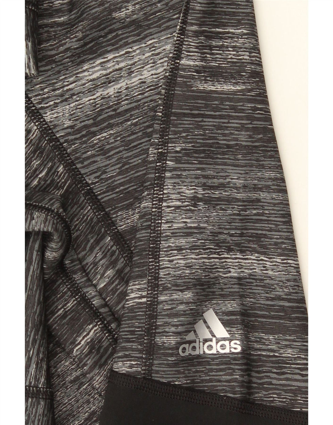 ADIDAS Womens Capri Leggings UK 8 Small Grey Colourblock