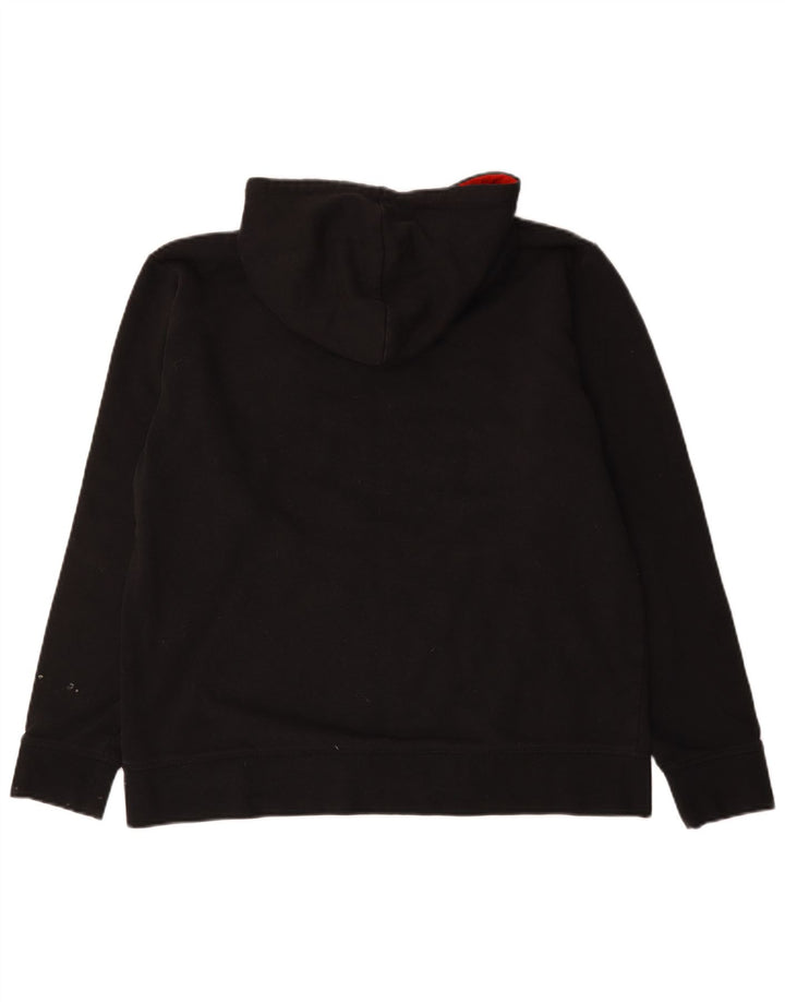 Reebok Mens Graphic Hoodie Jumper Grande Algodão Preto